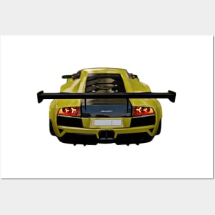 Murciélago GT Cartoon Posters and Art